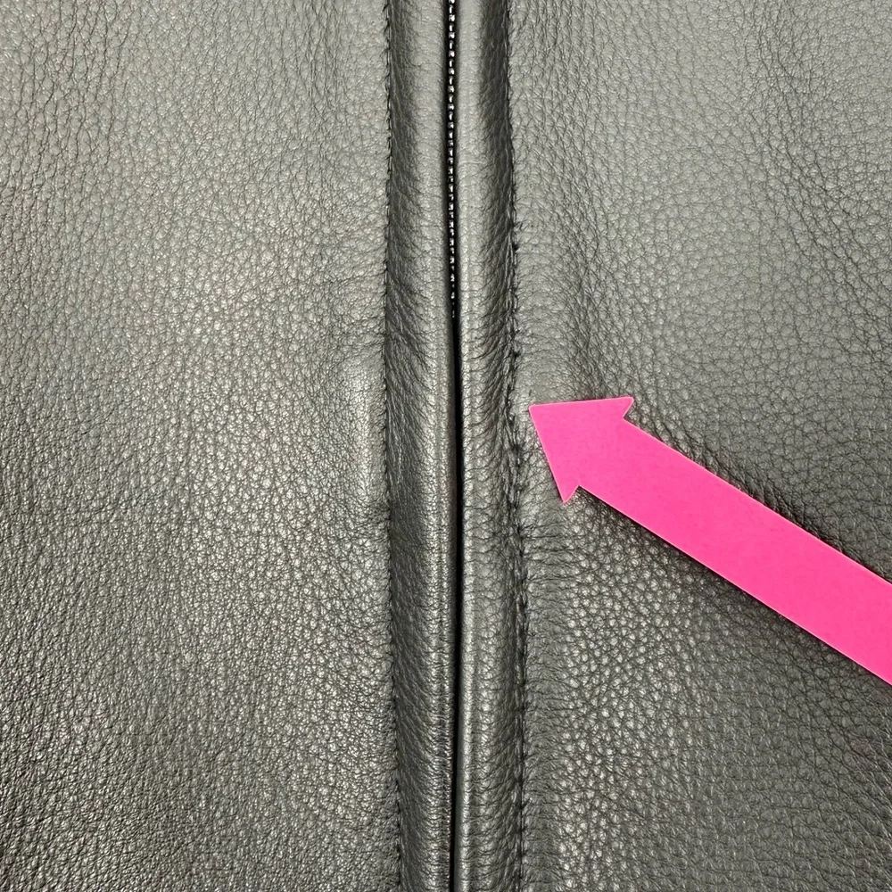 Schott NYC Black Leather Jacket Size 40/Medium - Made in USA - Picture 9 of 15